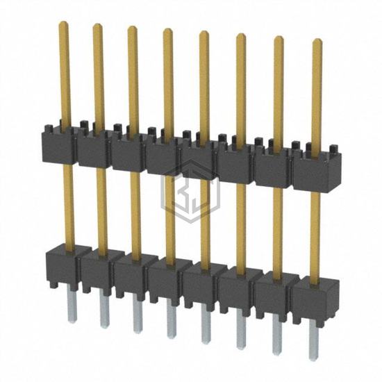 DW-08-10-S-S-450 - Samtec Inc. - Rectangular Connectors - Board Spacers, Stackers (Board to Board)