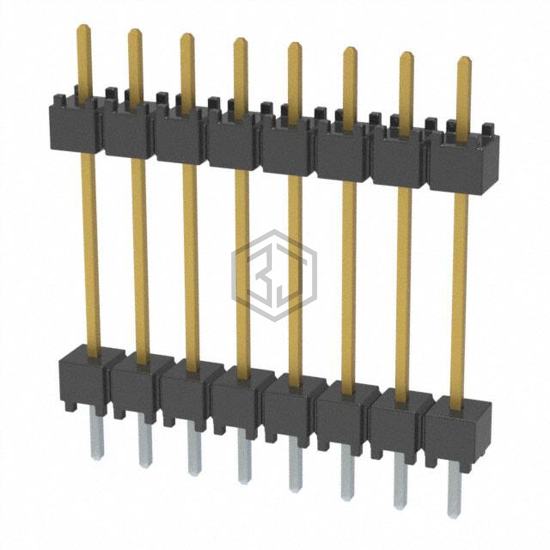 DW-08-10-F-S-600 - Samtec Inc. - Rectangular Connectors - Board Spacers, Stackers (Board to Board)