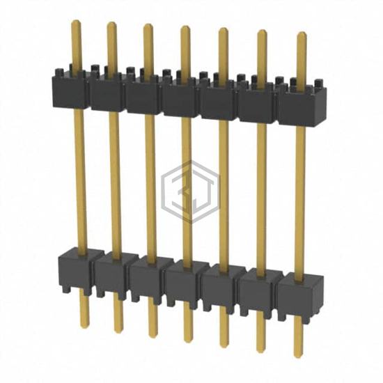 DW-07-10-G-S-600 - Samtec Inc. - Rectangular Connectors - Board Spacers, Stackers (Board to Board)