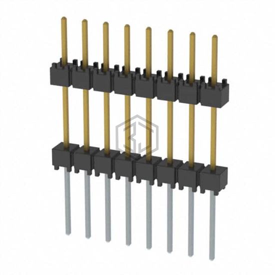 EW-08-12-L-S-500 - Samtec Inc. - Rectangular Connectors - Board Spacers, Stackers (Board to Board)