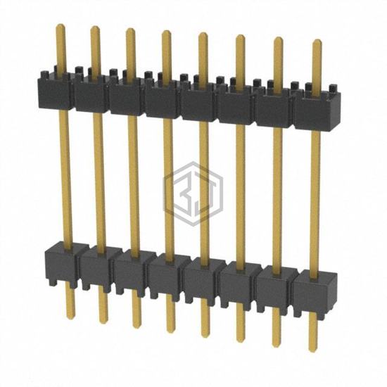 DW-08-10-G-S-600 - Samtec Inc. - Rectangular Connectors - Board Spacers, Stackers (Board to Board)