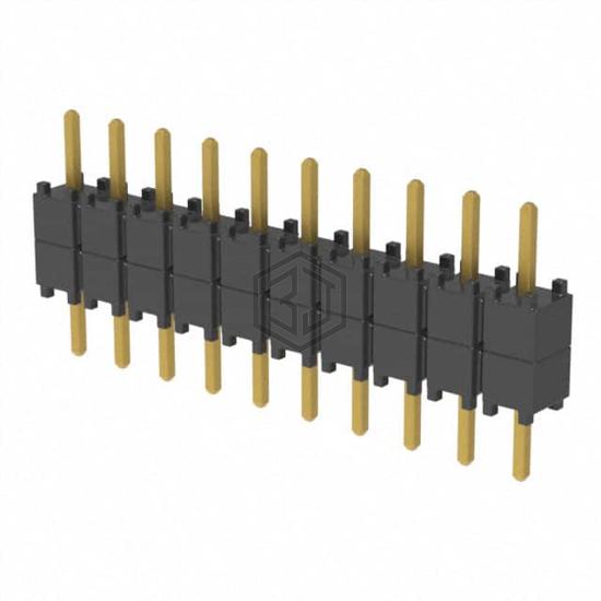 DW-10-07-G-S-200 - Samtec Inc. - Rectangular Connectors - Board Spacers, Stackers (Board to Board)