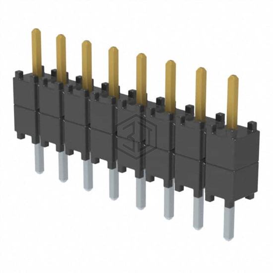 DW-08-07-F-S-200 - Samtec Inc. - Rectangular Connectors - Board Spacers, Stackers (Board to Board)