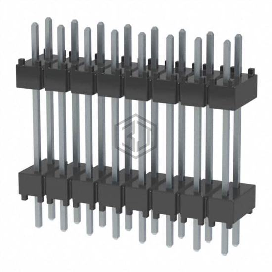 DW-08-10-T-D-500 - Samtec Inc. - Rectangular Connectors - Board Spacers, Stackers (Board to Board)