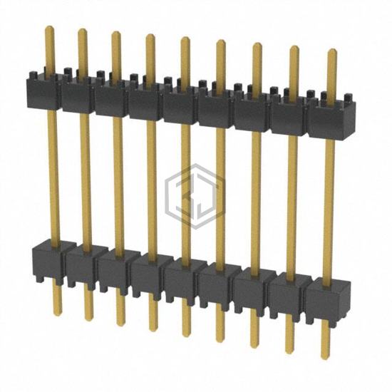 DW-09-10-G-S-600 - Samtec Inc. - Rectangular Connectors - Board Spacers, Stackers (Board to Board)
