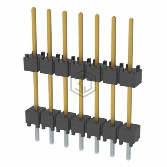 DW-07-10-S-S-450 - Samtec Inc. - Rectangular Connectors - Board Spacers, Stackers (Board to Board)