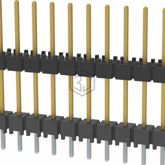 DW-12-10-L-S-450 - Samtec Inc. - Rectangular Connectors - Board Spacers, Stackers (Board to Board)