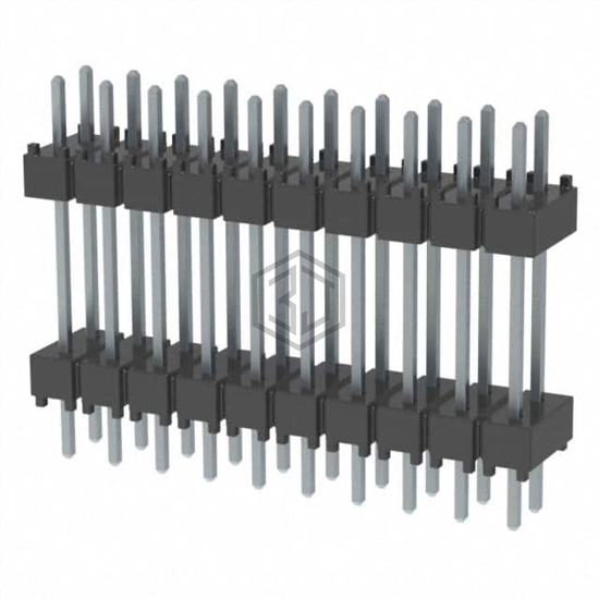 DW-10-10-T-D-500 - Samtec Inc. - Rectangular Connectors - Board Spacers, Stackers (Board to Board)