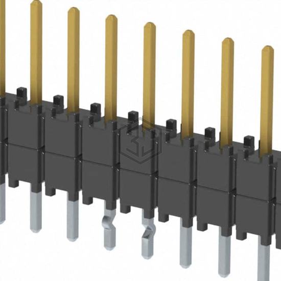 DW-10-08-F-S-200-LL - Samtec Inc. - Rectangular Connectors - Board Spacers, Stackers (Board to Board)
