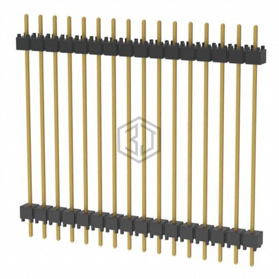 DW-16-14-G-S-1200 - Samtec Inc. - Rectangular Connectors - Board Spacers, Stackers (Board to Board)