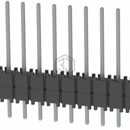 DW-48-09-T-S-200 - Samtec Inc. - Rectangular Connectors - Board Spacers, Stackers (Board to Board)