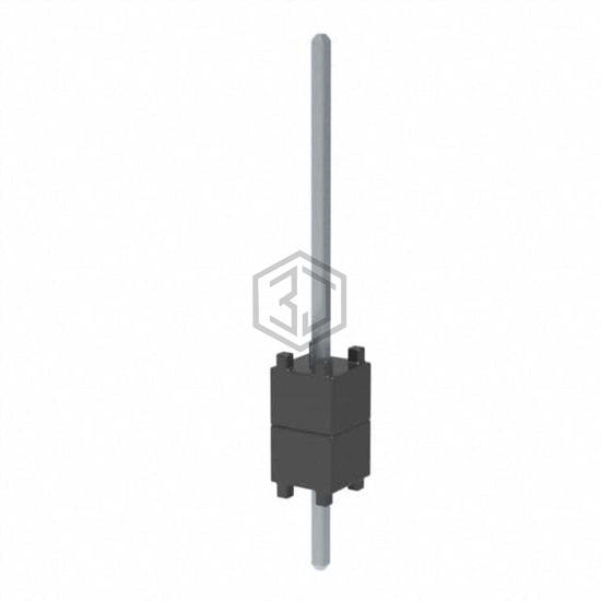 DW-01-09-T-S-200 - Samtec Inc. - Rectangular Connectors - Board Spacers, Stackers (Board to Board)