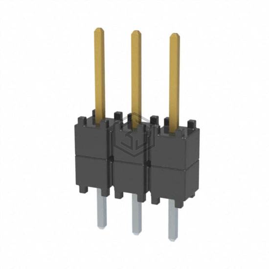 DW-03-08-F-S-200 - Samtec Inc. - Rectangular Connectors - Board Spacers, Stackers (Board to Board)