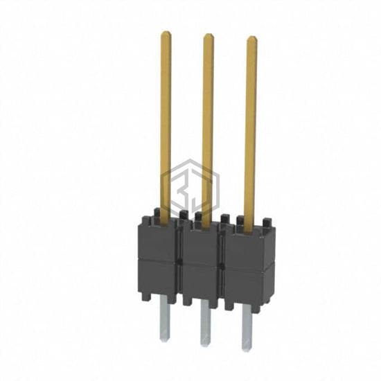 DW-03-09-S-S-200 - Samtec Inc. - Rectangular Connectors - Board Spacers, Stackers (Board to Board)