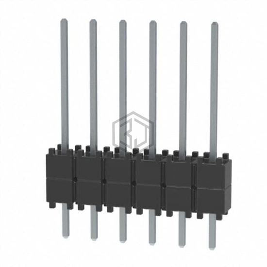 DW-06-09-T-S-200 - Samtec Inc. - Rectangular Connectors - Board Spacers, Stackers (Board to Board)