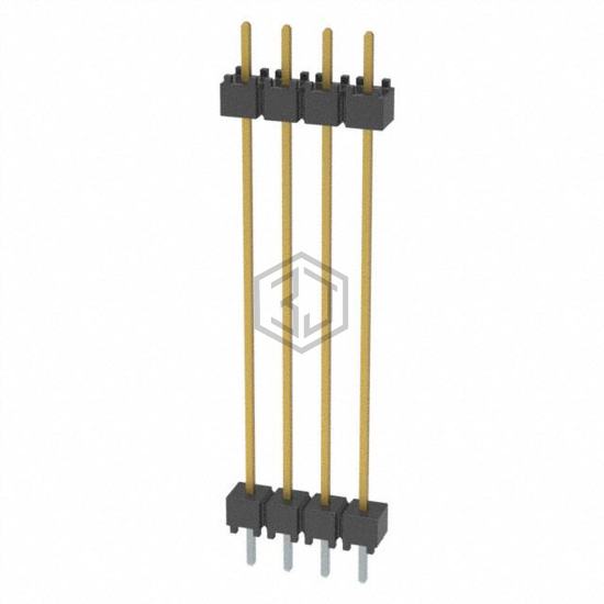 DW-04-14-F-S-1200 - Samtec Inc. - Rectangular Connectors - Board Spacers, Stackers (Board to Board)