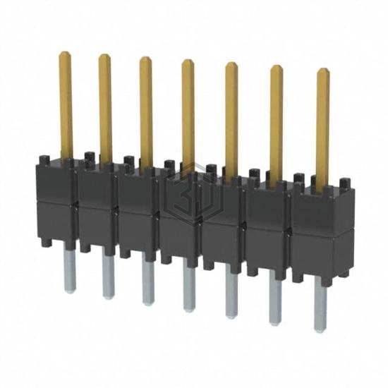 DW-07-08-F-S-200 - Samtec Inc. - Rectangular Connectors - Board Spacers, Stackers (Board to Board)