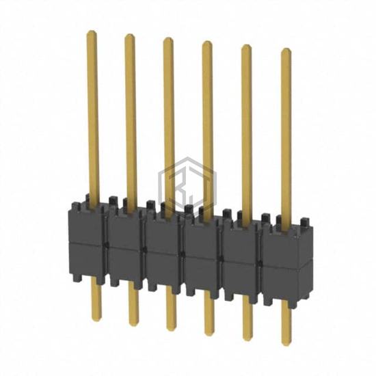 DW-06-09-G-S-200 - Samtec Inc. - Rectangular Connectors - Board Spacers, Stackers (Board to Board)