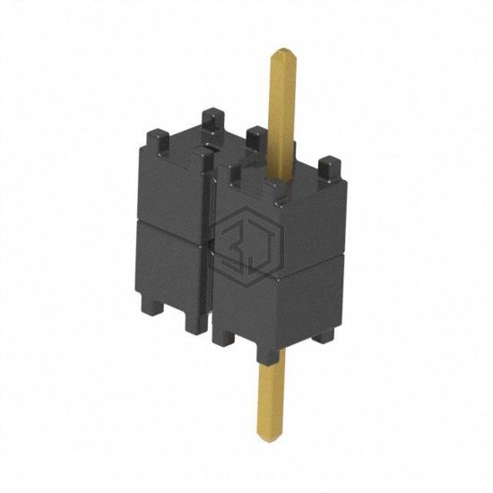 DW-02-07-G-S-200-001 - Samtec Inc. - Rectangular Connectors - Board Spacers, Stackers (Board to Board)