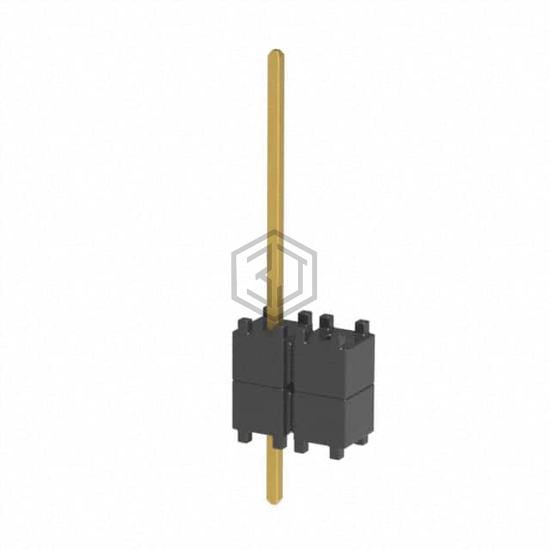 DW-02-09-G-S-200-002 - Samtec Inc. - Rectangular Connectors - Board Spacers, Stackers (Board to Board)