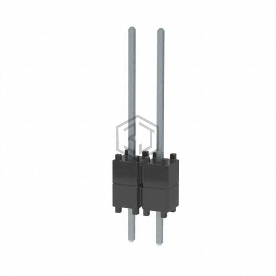DW-02-09-T-S-200 - Samtec Inc. - Rectangular Connectors - Board Spacers, Stackers (Board to Board)