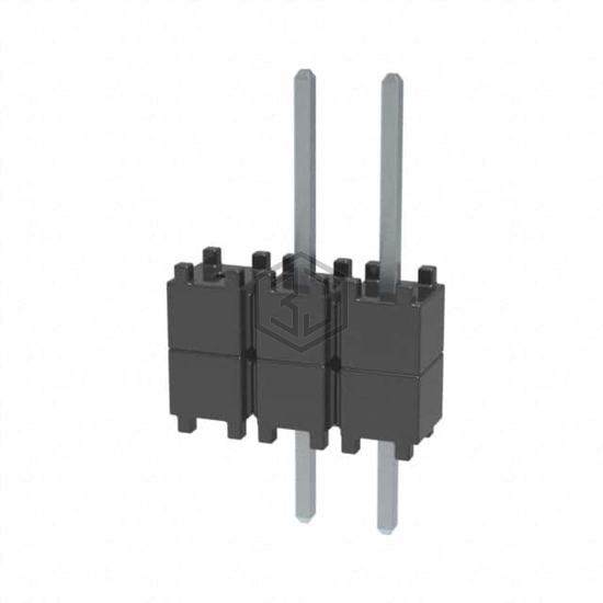 DW-03-08-T-S-200-001 - Samtec Inc. - Rectangular Connectors - Board Spacers, Stackers (Board to Board)