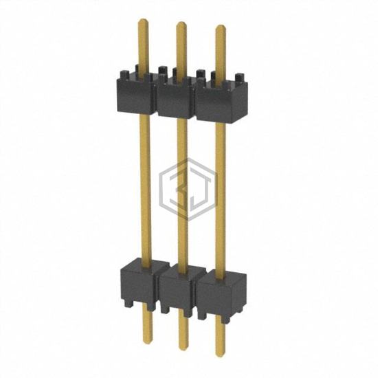 DW-03-10-G-S-600 - Samtec Inc. - Rectangular Connectors - Board Spacers, Stackers (Board to Board)