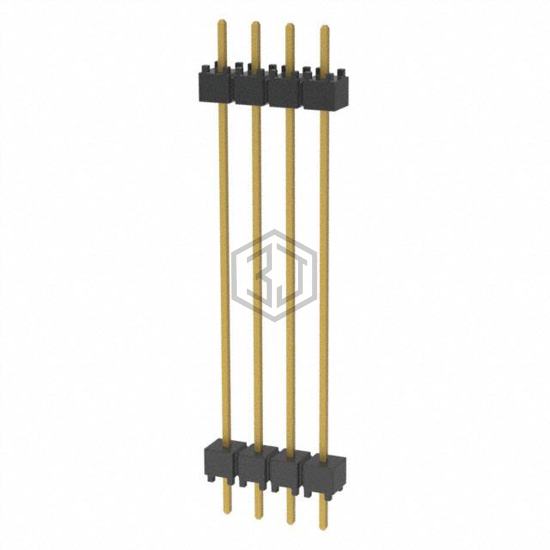 DW-04-14-G-S-1200 - Samtec Inc. - Rectangular Connectors - Board Spacers, Stackers (Board to Board)