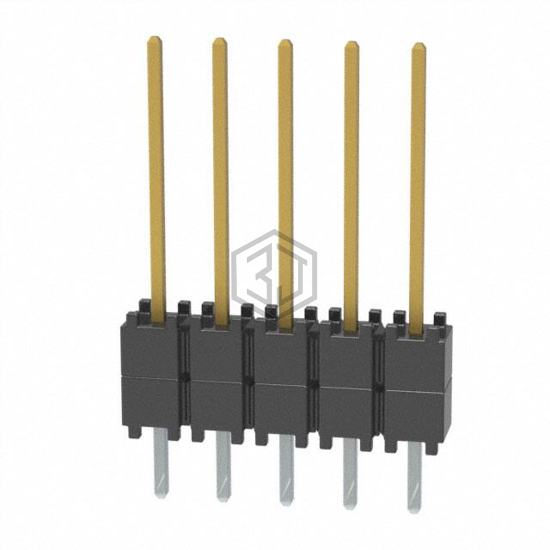 DW-05-09-F-S-200 - Samtec Inc. - Rectangular Connectors - Board Spacers, Stackers (Board to Board)