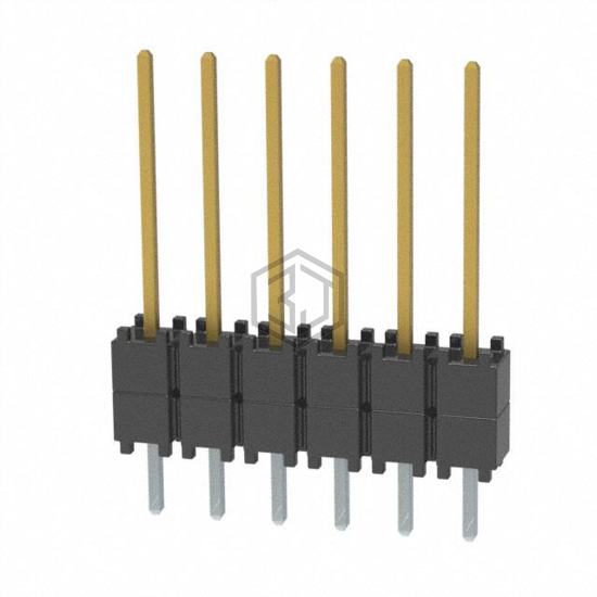 DW-06-09-L-S-200 - Samtec Inc. - Rectangular Connectors - Board Spacers, Stackers (Board to Board)