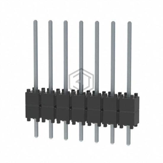 DW-07-09-T-S-200 - Samtec Inc. - Rectangular Connectors - Board Spacers, Stackers (Board to Board)