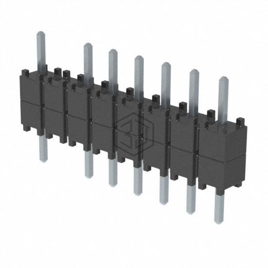 DW-08-07-T-S-200-002 - Samtec Inc. - Rectangular Connectors - Board Spacers, Stackers (Board to Board)
