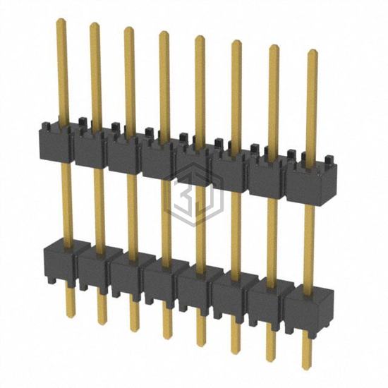 DW-08-10-G-S-450 - Samtec Inc. - Rectangular Connectors - Board Spacers, Stackers (Board to Board)