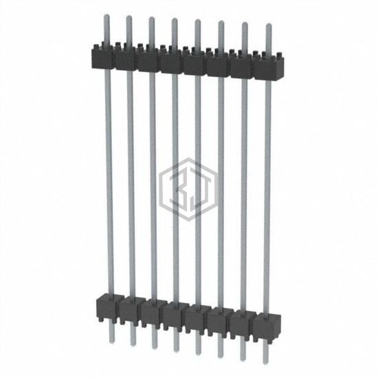 DW-08-14-T-S-1200 - Samtec Inc. - Rectangular Connectors - Board Spacers, Stackers (Board to Board)