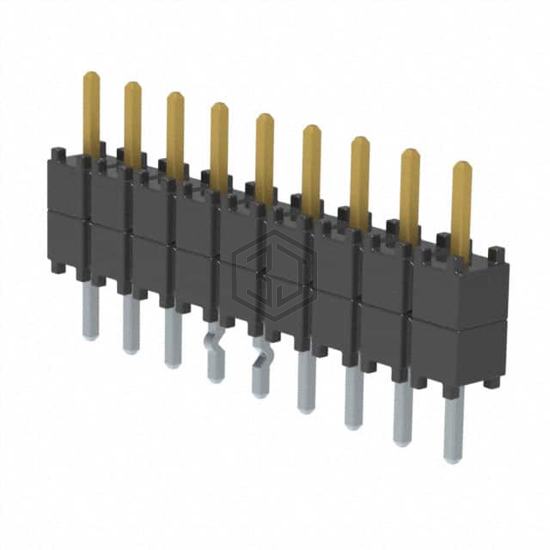 DW-09-07-S-S-200-LL - Samtec Inc. - Rectangular Connectors - Board Spacers, Stackers (Board to Board)