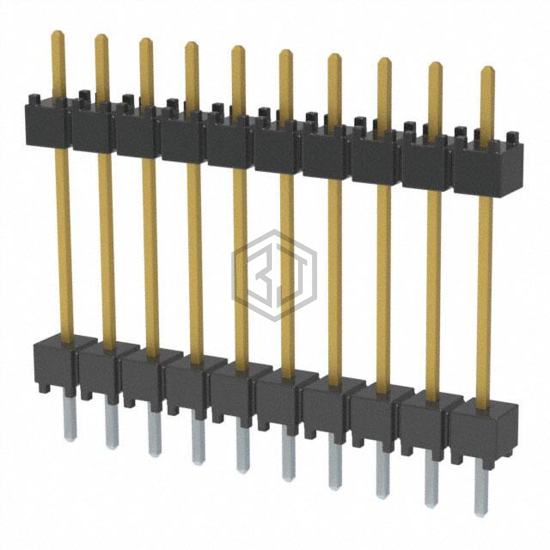 DW-10-10-S-S-600 - Samtec Inc. - Rectangular Connectors - Board Spacers, Stackers (Board to Board)