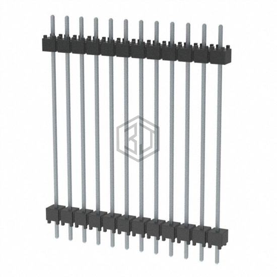 DW-12-14-T-S-1200 - Samtec Inc. - Rectangular Connectors - Board Spacers, Stackers (Board to Board)