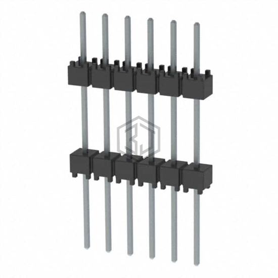 EW-06-12-T-S-500 - Samtec Inc. - Rectangular Connectors - Board Spacers, Stackers (Board to Board)