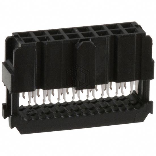 1658621-3 - TE Connectivity AMP Connectors - Rectangular Connectors - Free Hanging, Panel Mount