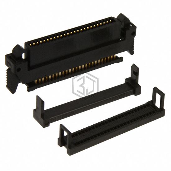 P25E-050S-EA - 3M - Rectangular Connectors - Free Hanging, Panel Mount
