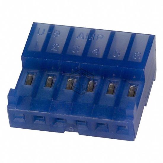643815-6 - TE Connectivity AMP Connectors - Rectangular Connectors - Free Hanging, Panel Mount