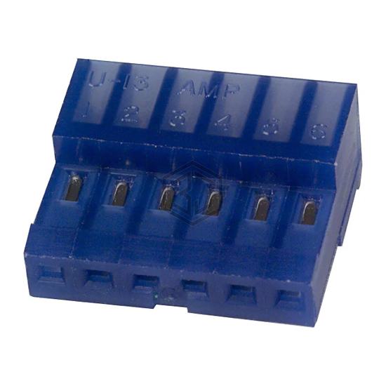 640442-6 - TE Connectivity AMP Connectors - Rectangular Connectors - Free Hanging, Panel Mount