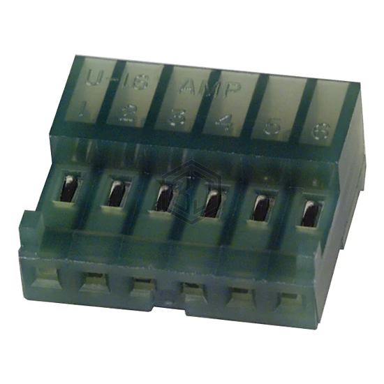 643816-6 - TE Connectivity AMP Connectors - Rectangular Connectors - Free Hanging, Panel Mount