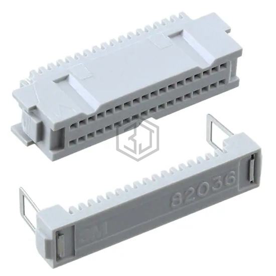 82036-6000RB - 3M - Rectangular Connectors - Free Hanging, Panel Mount