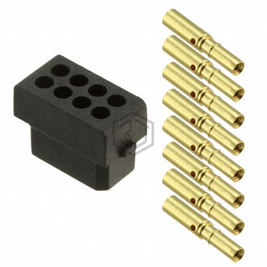 M80-8440845 - Harwin Inc. - Rectangular Connectors - Free Hanging, Panel Mount