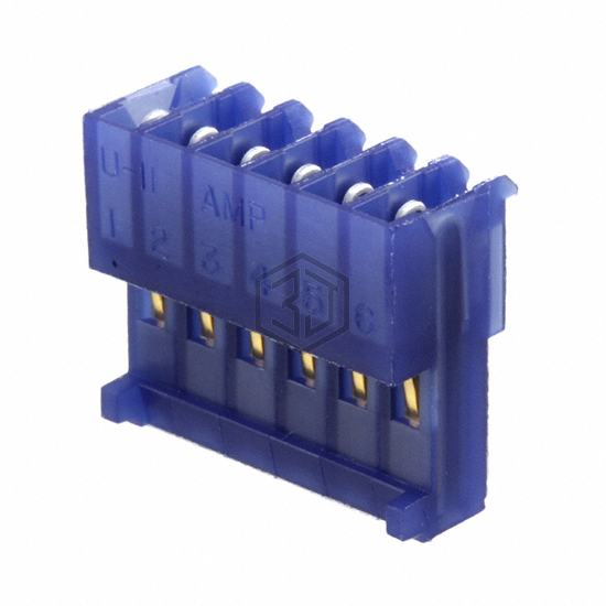 3-644043-6 - TE Connectivity AMP Connectors - Rectangular Connectors - Free Hanging, Panel Mount