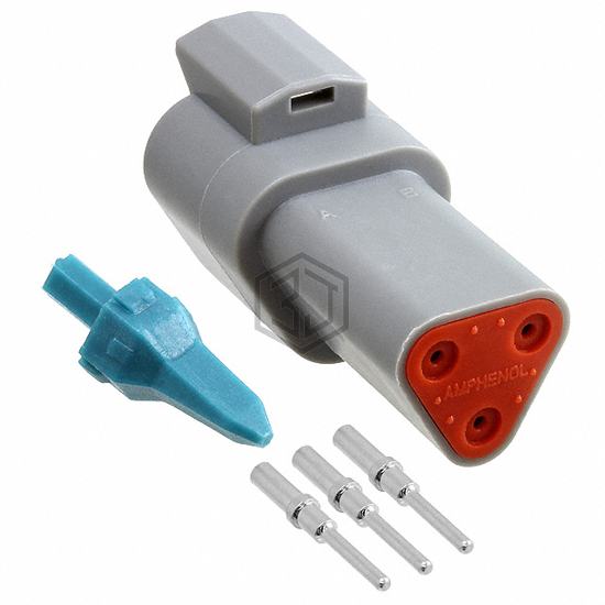 AT04-3P-KIT01 - Amphenol Sine Systems Corp - Rectangular Connectors - Free Hanging, Panel Mount