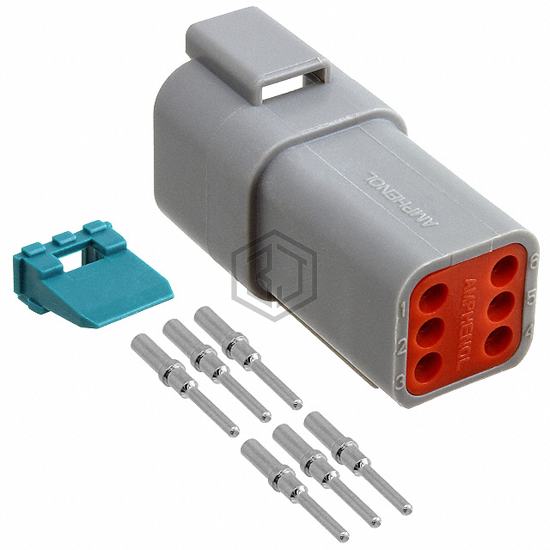 AT04-6P-KIT01 - Amphenol Sine Systems Corp - Rectangular Connectors - Free Hanging, Panel Mount