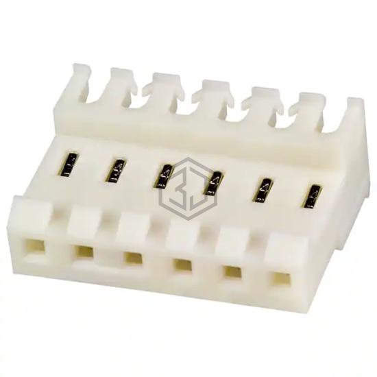 3-640602-6 - TE Connectivity AMP Connectors - Rectangular Connectors - Free Hanging, Panel Mount