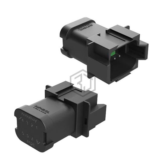 AT04-08PB-P028 - Amphenol Sine Systems Corp - Rectangular Connectors - Free Hanging, Panel Mount